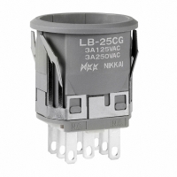 LB25CGW01/UC SWITCH PB DPDT MOM RND UL/CSA