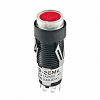 KB26MKW01-5C-JC SW PB ILLUM DPDT ALT RND RED SLD