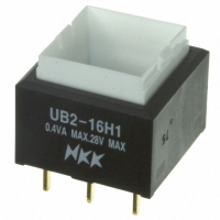 UB216SKG035D SWITCH PB SPDT SQ AMB ILLUM PCB