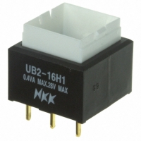 UB216SKG035F SWITCH PB SPDT SQ GRN ILLUM PCB