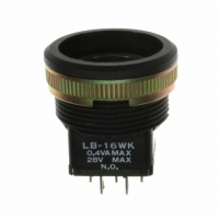 LB16WKG01 SWITCH PB SPDT ALT RND GOLD SLD