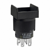 YB25WSKW01 SW PB DPDT SQ SOLDER LUG