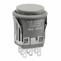 LB25CGW01/UC-00-H SWITCH PB DPDT MOM RND UL/CSA