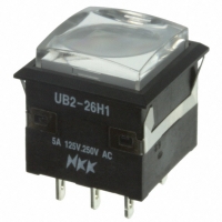 UB226KKW015D-1JB SWITCH PB ILLUM DPDT SQ SNAP YLW