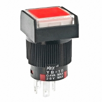 YB15SKG01-5C-JC SW PB SPDT ILL SQ RED CAP SLD