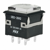 UB226KKW016CF-1JB SWITCH PB LP ILL DPDT AA BICLR