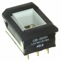 UB26NBKG015D SWITCH PB DPDT RECT AMBER ILLUM