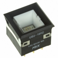 UB216KKG016CF SWITCH PB SPDT SQ RED/GRN ILLUM