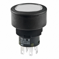 YB226CWCKW01-5D-JB SWITCH PB DPDT BRIGHT AMB ILLUM
