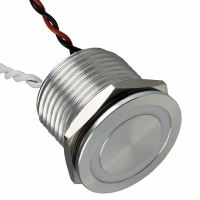 37FBR1-AAW1121N SW PB PIEZO MOM RD LED RING 18