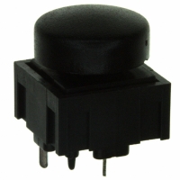 320.08E11BLK SWITCH PB SPST BLACK PC MOUNT