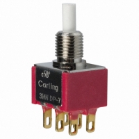 3MN-DP7-P1-B11-M1RE SWITCH PUSHB DPDT .4VA SLDR LUG