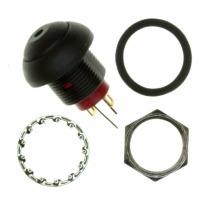 RP8100B2M1CEBLKBLKGRN SWITCH PB IP65 ILLM GRN THREADED