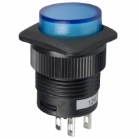 CLS-PC11A125S01B SWITCH PB ILLUM SPST 3A BLUE