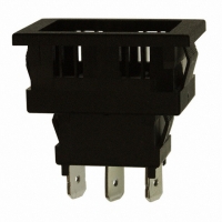 D105J12B205NQA SWITCH ROCKER MINI SPDT MOM BLK