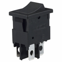 RC1083BBLKBLKEF SWITCH ROCKER DPST 12A BLACK