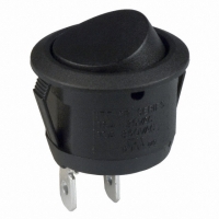 CR102J12S215QF SWITCH ROCKER SPST 10A BLK