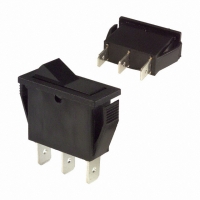 CA01J12207Q SWITCH ROCKER SPDT 15A BLK/BLK