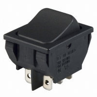 CN201J12S215Q SWITCH ROCKER DPDT 16A BLK