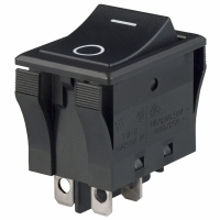 JWL21RA1A SWITCH ROCKER DPST 16A BLACK