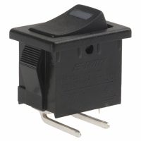 R1966ABLKBLKERRED SWITCH ROCKER SPST 15A BLACK