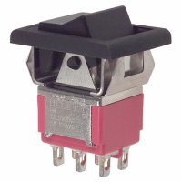 A201J51ZQ0004 SWITCH ROCKER DPDT 5A SLD LUG