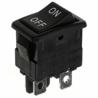 MR210C3NBB SWITCH ROCKER DPST 10A QC TERM