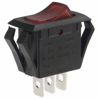 B160R2LBR1NN SWITCH ROCKER SPST ILLUM RED