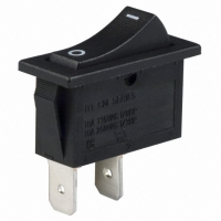 CM102J12S205HQA SWITCH ROCKER SPST 16A BLK