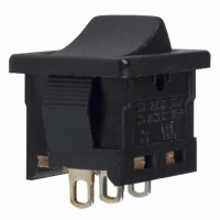 DA101J12S217QF SWITCH ROCKER SPDT 16A BLK S-LUG