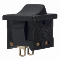 DA102J12S217QF SWITCH ROCKER SPST 16A BLK S-LUG