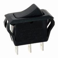 CRE23F2BBBNE SWITCH ROCKER SPDT BLK 20A QC TE