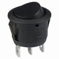 CR101J12S215QF SWITCH ROCKER SPDT 10A BLK