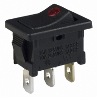 DA102J4RS215QF7 SWITCH ROCKER SPST ILL 125V RND