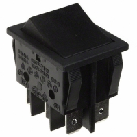 R2301C2NBB SWITCH ROCKR DPDT ON/OFF/ON BLK