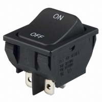 CN202J12S215DQ SWITCH ROCKER DPST 16A BLK