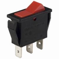 CA01J13207Q SWITCH ROCKER SPDT 15A RED/BLK