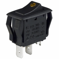 CLS-RR11A120250Y SWITCH ROCKER ILLUM SPST 16A YLW