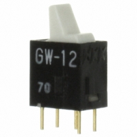 GW12LBP SW ROCKER SPDT PADDLE WH STR PCB