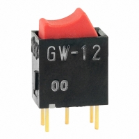 GW12RCP SW ROCKER SPDT ROCKER RD STR PCB