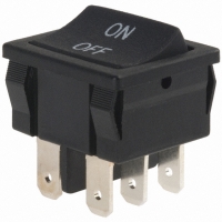 D201J12S215DQA SWITCH ROCKER MINI SNAP-IN