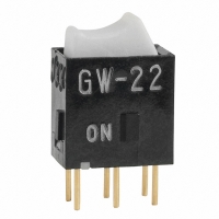 GW22RBP SW ROCKER DPDT RCKR WHT STR PCB