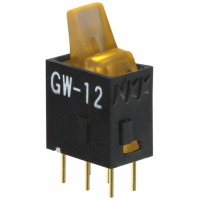 GW12LJPD SW ROCKER PADDL SPDT AMBER PCB