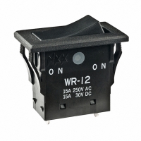 WR12ASN SWITCH ROCKER SPDT SOLDER LUG