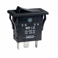 WR12AFN SWITCH ROCKER SPDT QUICK CONNECT