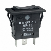 WR13AFN SWITCH ROCKER SPDT QUICK CONNECT