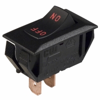 NAA-111-BI11-00 SWITCH ROCKER SPST 16A BLK/RED