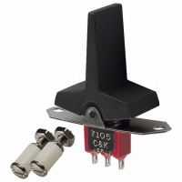 7105J4ZQE2 SWITCH ROCKER SPDT MOM SLD BLACK