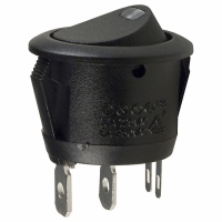 CLS-RC11A125190R SWITCH ROCKER ILLUM SPST 10A RED