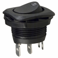 CLS-RC11A125191R SWITCH ROCKER ILLUM SPST 10A RED